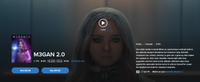 M3GAN 2.0 Theatrical + Unrated Versions 4K Digital Code (2025) (Redeems in Movies Anywhere; 4K Vudu Fandango at Home & 4K iTunes Apple TV Transfer From Movies Anywhere)