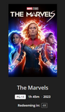 The Marvels 4K Digital Code (2023) (Redeems in Movies Anywhere; 4K Vudu Fandango at Home & 4K iTunes Apple TV Transfer From Movies Anywhere)
