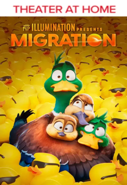 Migration 4K Digital Code (2023) (Redeems in Movies Anywhere; UHD Vudu Fandango at Home & 4K iTunes Apple TV Transfer From Movies Anywhere)