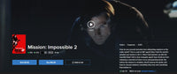 Mission: Impossible 2 Vudu HDX Digital Code (2000)