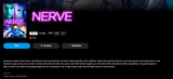 Nerve iTunes Apple TV HD Digital Code (2016) (Redeems in iTunes Apple TV; HDX Vudu Fandango Transfers Across Movies Anywhere)