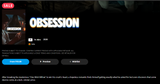 Obsession HD Digital Code (2026) (Redeems in Movies Anywhere; HDX Vudu Fandango & HD iTunes Apple TV Transfer From Movies Anywhere)