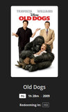 Old Dogs HD Digital Code (2009) (Redeems in Movies Anywhere; HDX Vudu Fandango at Home & HD iTunes Apple TV Transfer From Movies Anywhere)