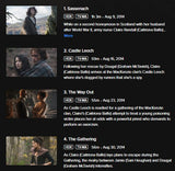 Outlander Season 1 Volume 1 Vudu Fandango at Home HDX Digital Code (2014) (Episodes 1-8 of Season 1)