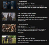 Outlander Season 1 Volume 2 Vudu Fandango at Home HDX Digital Code (2015) (Episodes 9-16 of Season 1)