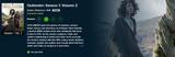 Outlander Season 1 Volume 2 Vudu Fandango at Home HDX Digital Code (2015) (Episodes 9-16 of Season 1)