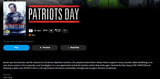 Patriots Day iTunes Apple TV 4K Digital Code (2017) (Redeems in iTunes Apple TV; 4K Vudu Fandango at Home Transfers Across Movies Anywhere)