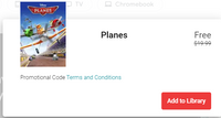 Planes Google TV HD Digital Code (2013) (Redeems in Google TV; HD Movies Anywhere & HDX Vudu & HD iTunes Transfer Across Movies Anywhere)