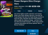 Power Rangers Dino Charge: Hero Vudu SD Digital Code (THIS IS A STANDARD DEFINITION [SD] CODE)