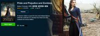 Pride and Prejudice and Zombies SD Digital Code (Redeems in Movies Anywhere; SD Vudu & SD iTunes & SD Google TV Transfer From Movies Anywhere) (THIS IS A STANDARD DEFINITION [SD] CODE)