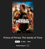 Prince of Persia: The Sands of Time HD Digital Code (2010) (Redeems in Movies Anywhere; HDX Vudu Fandango at Home & HD iTunes Apple TV Transfer From Movies Anywhere)