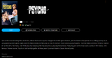 Psycho iTunes Apple TV 4K Digital Code (1960) (Redeems in iTunes Apple TV; 4K Vudu Fandango at Home Transfers Across Movies Anywhere)