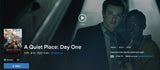 A Quiet Place: Day One Vudu Fandango at Home HDX Digital Code (2024)