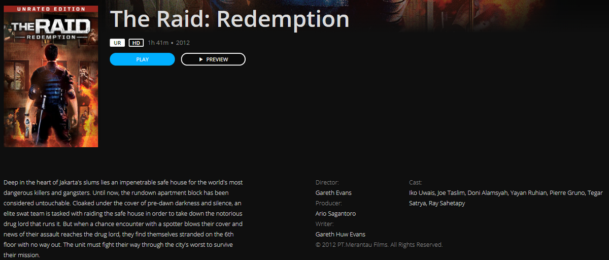 The Raid: Redemption Unrated + Theatrical HD Digital Code (2012 ...