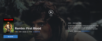 Rambo: First Blood UHD Vudu Digital Code (1982)