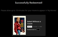 Rebel Without a Cause 4K Digital Code (Redeems in Movies Anywhere; UHD Vudu & 4K iTunes Transfer From Movies Anywhere)