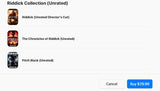 The Riddick 3-Movie Unrated Collection HD Digital Codes (Redeems in Movies Anywhere; HDX Vudu Fandango at Home & HD iTunes Apple TV Transfer From MA)