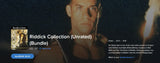 The Riddick 3-Movie Unrated Collection HD Digital Codes (Redeems in Movies Anywhere; HDX Vudu Fandango at Home & HD iTunes Apple TV Transfer From MA)