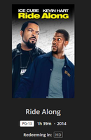 Ride Along 2-Movie Collection HD Digital Codes (Redeems in Movies Anywhere; HDX Vudu & HD iTunes & HD Google TV Transfer From Movies Anywhere) (2 Movies, 2 Codes)
