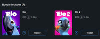 Rio 2-Movie Collection HD Digital Code (Redeems in Movies Anywhere; HDX Vudu Fandango at Home & HD iTunes Apple TV Transfer From Movies Anywhere) (2 Movies, 1 Code)