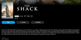 The Shack iTunes Apple TV HD Digital Code (2017) (Redeems in iTunes Apple TV; HDX Vudu Fandango Transfers Across Movies Anywhere)
