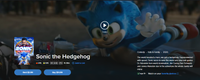 Sonic the Hedgehog Vudu Fandango at Home 4K Digital Code (2020)
