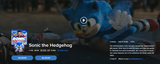 Sonic the Hedgehog Vudu Fandango at Home 4K Digital Code (2020)