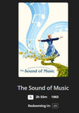 The Sound of Music 4K Digital Code (1965) (Redeems in Movies Anywhere; 4K Vudu Fandango at Home & 4K iTunes Apple TV Transfer From Movies Anywhere)