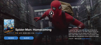 Spider-Man: Homecoming 4K Digital Code (2017) (Redeems in Movies Anywhere; 4K Vudu Fandango at Home & 4K iTunes Apple TV Transfer From Movies Anywhere)