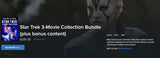 Star Trek Trilogy: The Kelvin Timeline 3-Movie Collection Vudu Fandango at Home 4K Digital Codes (3 Movies, 3 Codes)