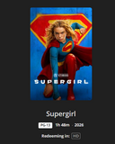 Supergirl HD Digital Code (2026) (Redeems in Movies Anywhere; HDX Vudu Fandango & HD iTunes Apple TV Transfer From Movies Anywhere)