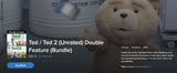 Ted 2-Movie Unrated Collection HD Digital Codes (Redeems in Movies Anywhere; HDX Vudu Fandango at Home & HD iTunes Apple TV Transfer From Movies Anywhere)