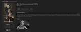 The Ten Commandments iTunes Apple TV HD Digital Code (1923)