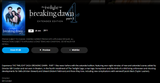 The Twilight Saga: Breaking Dawn Part 1 iTunes Apple TV 4K Digital Code (2011 Extended Edition) (Redeems in iTunes Apple TV and Transfers Across MA)