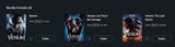 Venom 3-Movie Collection 4K Digital Codes (Redeems in Movies Anywhere; 4K Vudu Fandango at Home & 4K iTunes Apple TV Transfer From Movies Anywhere) (3 Movies, 3 Codes)