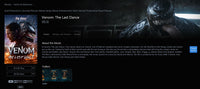 Venom: The Last Dance 4K Digital Code (2024) (Redeems in Movies Anywhere; 4K Vudu Fandango at Home & 4K iTunes Apple TV Transfer From Movies Anywhere)