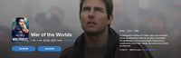 War of the Worlds Vudu Fandango at Home 4K Digital Code (2005)