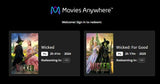 Wicked 2-Movie Collection HD Digital Code (Redeems in Movies Anywhere; HDX Vudu Fandango at Home & HD iTunes Apple TV Transfer From Movies Anywhere) (2 Movies, 1 Code)