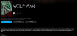 Wolf Man 4K Digital Code (2025) (Redeems in Movies Anywhere; 4K Vudu Fandango at Home & 4K iTunes Apple TV Transfer From Movies Anywhere)