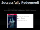 Breaking In HD Digital Code (2018 Unrated Director's Cut) (Redeems in Movies Anywhere; HDX Vudu Fandango at Home & HD iTunes Apple TV Transfer From Movies Anywhere)
