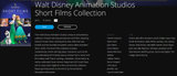 Walt Disney Animation Studios Short Films Collection HD Digital Code (Redeems in Movies Anywhere; HDX Vudu & HD iTunes & HD Google TV Transfer From Movies Anywhere)