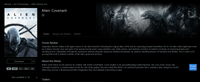 Alien: Covenant iTunes 4K Digital Code (Redeems in iTunes; UHD Vudu & 4K Google TV Transfer Across Movies Anywhere)