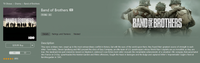 Band of Brothers iTunes HD Digital Code (Mini-series, 10 Episodes)