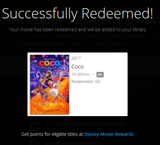 Coco HD Digital Code (Redeems in Movies Anywhere; HDX Vudu & HD iTunes & HD Google TV Transfer From Movies Anywhere)