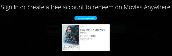 Rogue one discount itunes