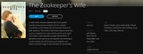The Zookeeper's Wife iTunes HD Digital Code (Redeems in iTunes; HDX Vudu & HD Google TV Transfer Across Movies Anywhere)