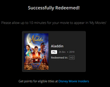 Aladdin (2019 Live Action) HD Digital Code (Redeems in Movies Anywhere; HDX Vudu & HD iTunes & HD Google TV Transfer From Movies Anywhere)
