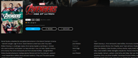 Avengers: Age of Ultron iTunes 4K Digital Code (Redeems in iTunes; UHD Vudu & 4K Google TV Transfer Across Movies Anywhere)