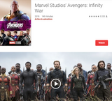 Avengers: Infinity War Google TV HD Digital Code (Redeems in Google TV; HD Movies Anywhere & HDX Vudu & HD iTunes Transfer Across Movies Anywhere)