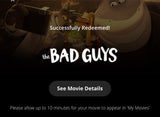 The Bad Guys HD Digital Code (Redeems in Movies Anywhere; HDX Vudu & HD iTunes & HD Google TV Transfer From Movies Anywhere)